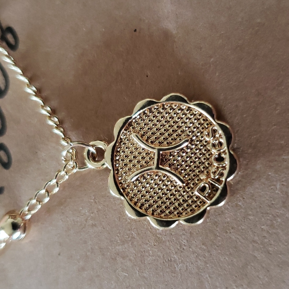 Pisces Necklace. Piscis Constellation Zodiac Zodiaco Tarrot Mystical Sexy Cute - Picture 2 of 12